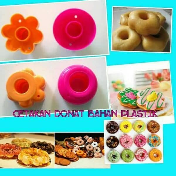 T  pack of 3 Plastic Doughnut DIY Donut Maker Cutter Mold and 3 Shapes