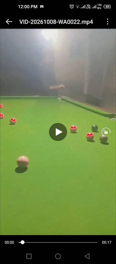 snooker table