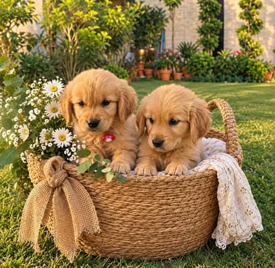 Golden Retriever Puppies for Sale | Pair available| Imported Bloodline