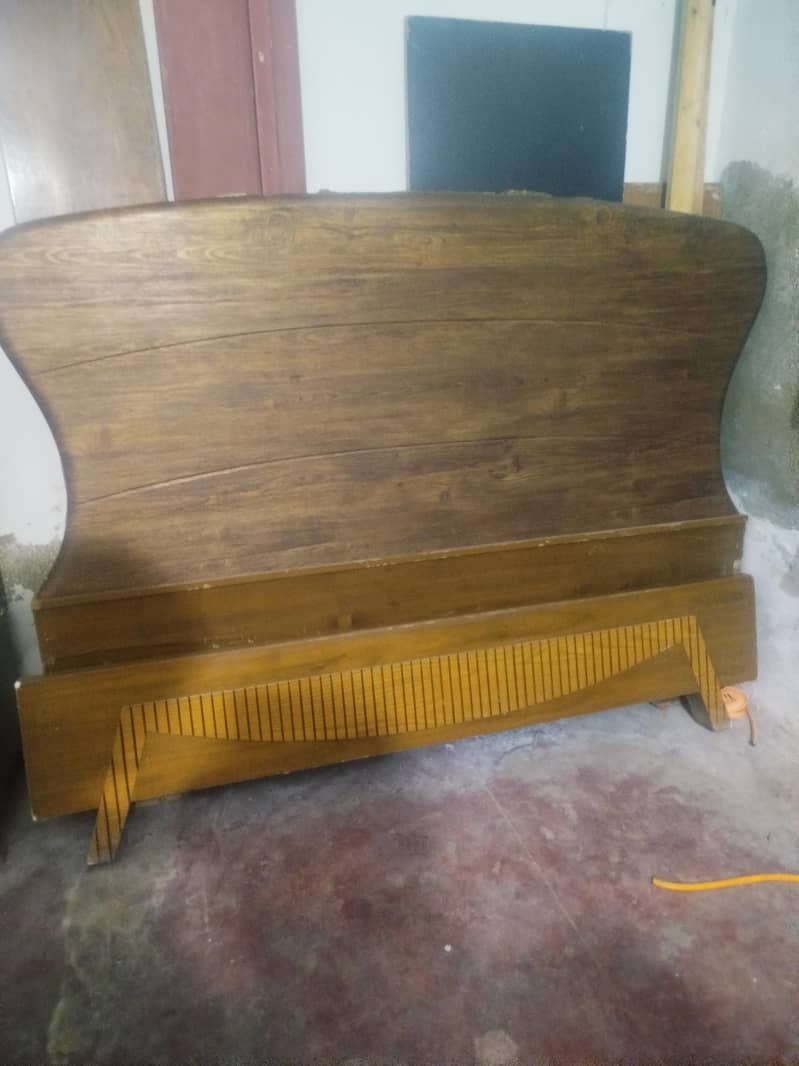 bed and side table 0