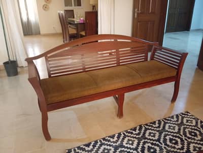 Wooden sofa set