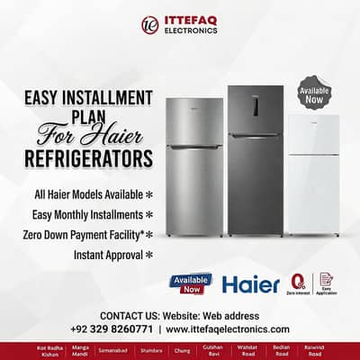 Haier Refrigerators – All Models Available on Easy Installments