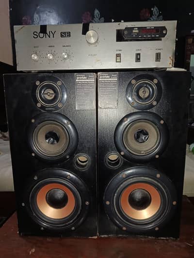 Hamdmade Amplifier with Poineer Three Way Speakers 03000222508
