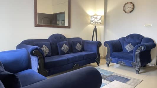 Selling elegant blue sofas