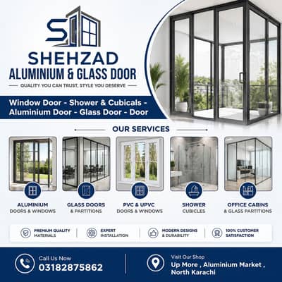 Shower & Cubicals - Aluminium Door - Window Door - Upvc Doors - Doors