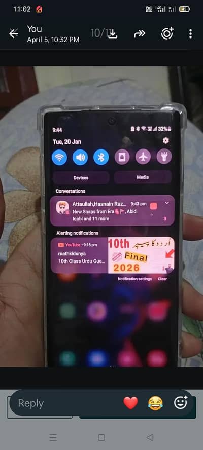 Galaxy Note 10 5g 12 GB RAM 256 GB memory 03284321826