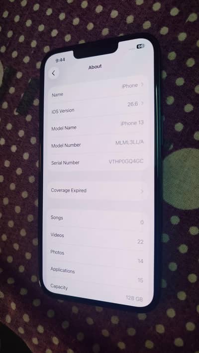 iPhone 13 – 128GB, 10/10 Condition
