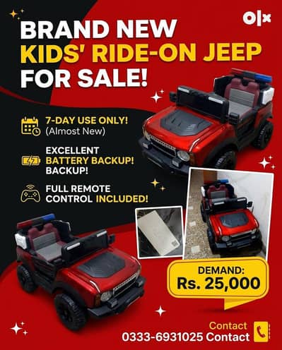 Brand new kid ride jeep for sale