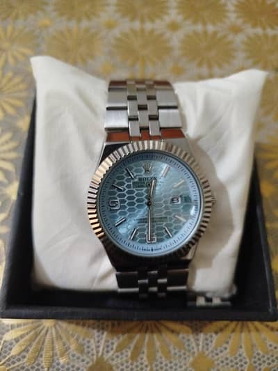 Rolex watch ice blue color
