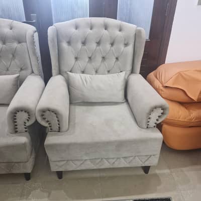 5 seater velvet sofa