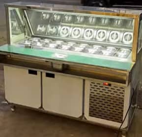 Salad Chaat Counter & Commercial Shola | Stainless Steel Food Counter