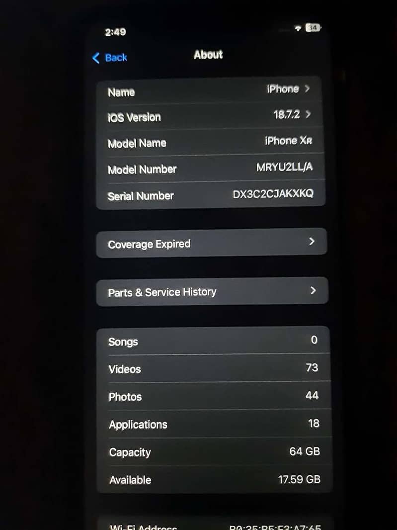Apple iPhone XR 7