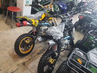 50cc dert bikes Atv self & kick fuel engine delivery all Pakistan