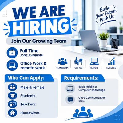 Hiring now on urgent base.