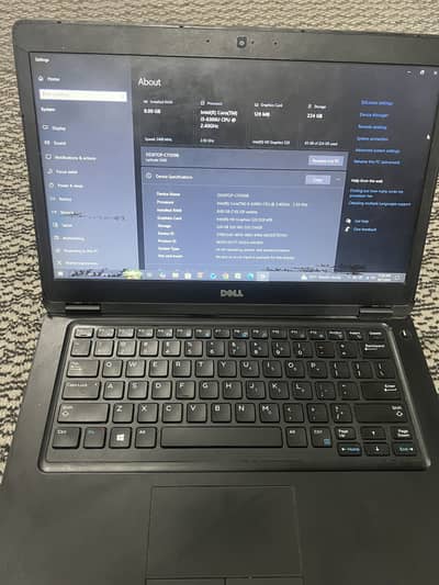 Laptop Core i5/6 generation 8gb Ram/256 gb SSD