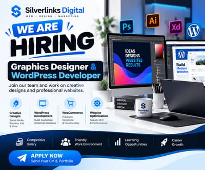 We are Hiring! Graphics Designer & WordPress Developer