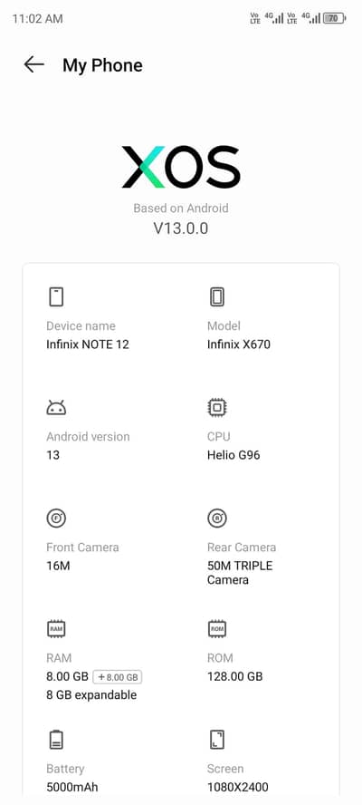 Infinix Note 12