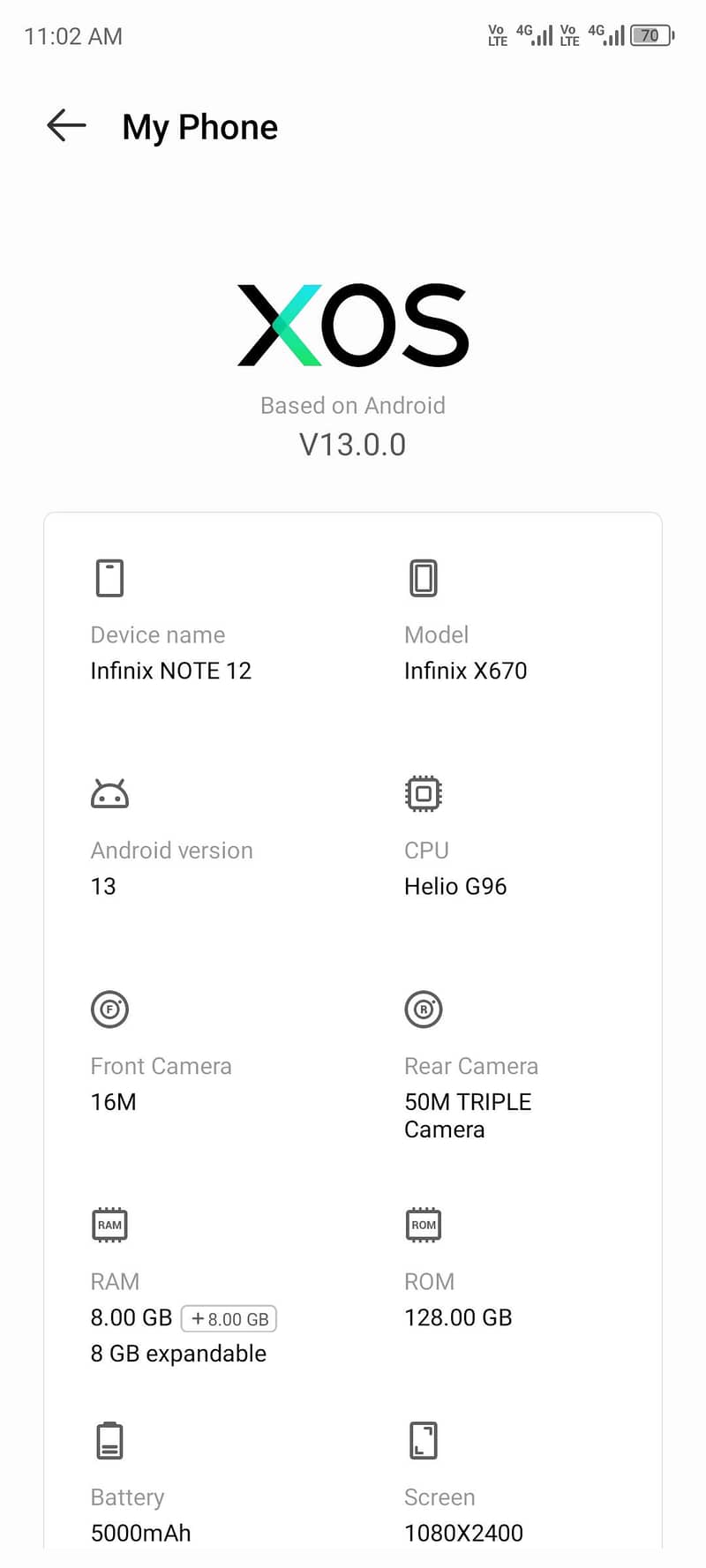 Infinix Note 12 0