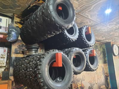 Atv quad 4 wheels All size tyre delivery all Pakistan
