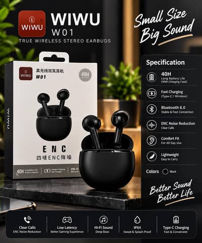 Wiwu Ear buds With Enc