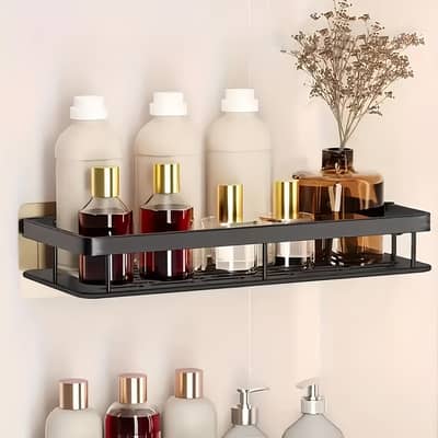 Large-capacity Wall-mounted Shower Caddy, No Drilling Required,