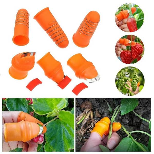 T     Silicone Thumb Knife Garden Fruit and Vegetable Picker Plant Picking Tool