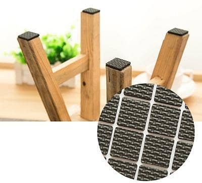 T  18 Pcs Self Adhesive Black Foam Table Chair Leg Pad Protector