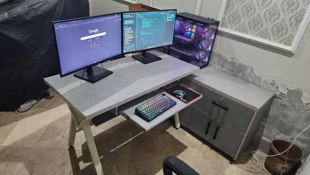 Office/Computer Table 2x4 ft | Office Table Set, Table Chair 2