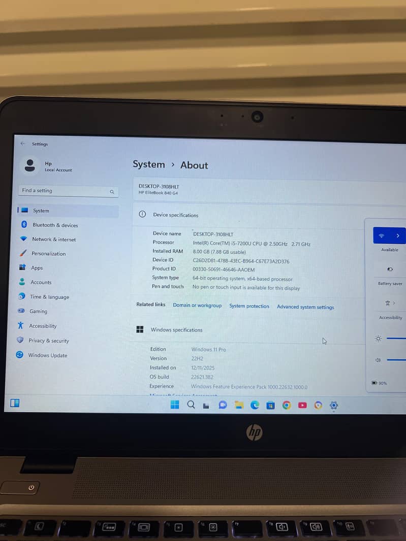 Hp Core i5 7Gen 14