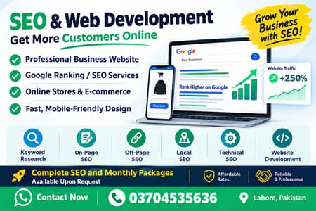  Want more customers from Google? I offer professional SEO and Web
