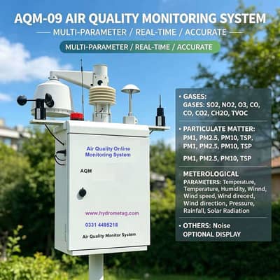 Air Quality Monitor System, AQMS, Environmental Monitoring, Emission