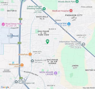 110ft Road Ideally located corner plot is up for sale in Eden city Lahore