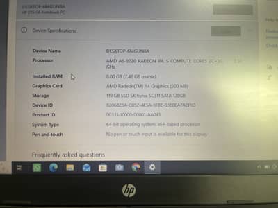 Hp 255 G6 Notebook