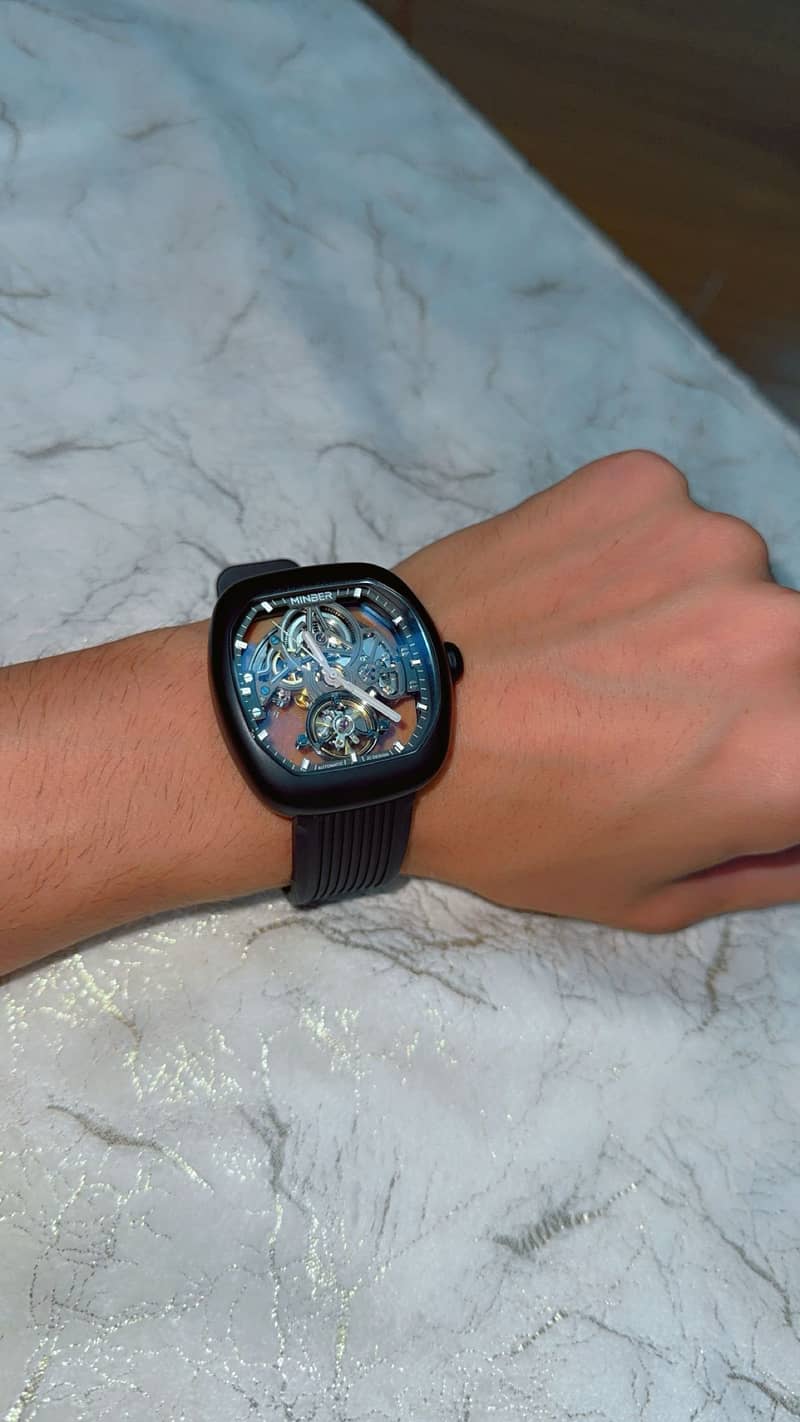 MINBER Automatic Mechanical Skeleton Watch 2