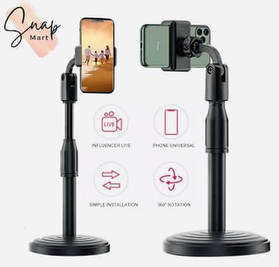 360 degree Rotrateable mobile stand Black Colour