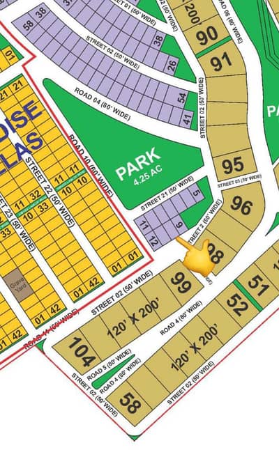 Precinct 51 Bahria paradise 500 sqyd residential plot available for sale in Bahria Town Karachi