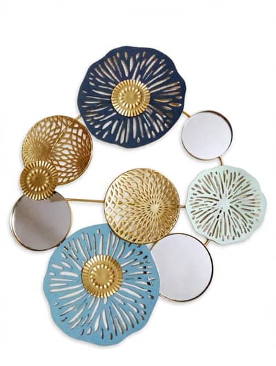 luxury 3d Floral metal wall hanging frame_ Modern wall decor