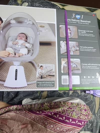 Brand New Mastela 3-in-1 Deluxe Bassinet / Baby Swing