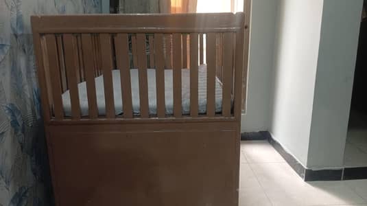 Wooden Cot and wardrobe for kids