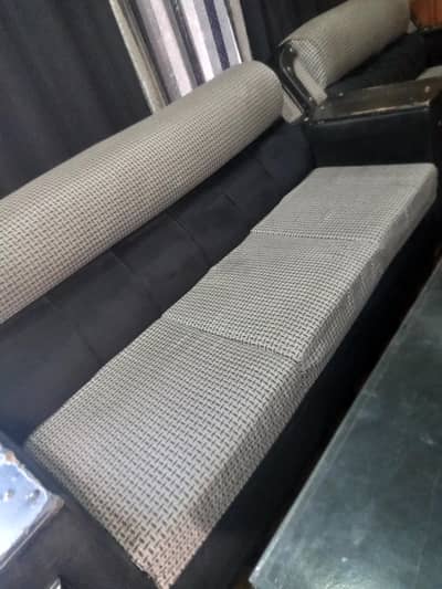 2 set of 7 seater sofas with Tables and matching curtains