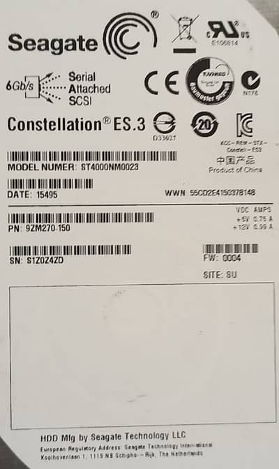 SAS HARD DISKS FOR SALE – 1TB & 4TB | : New