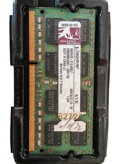 Kingston 8GB DDR3L Laptop RAM 1600MHz (KVR16LS11/8) – Excellent Condit