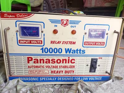 Panasonic 10000 watts Automatic Voltage Satbilizer-Heavy duty