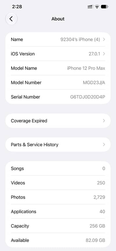 Apple iPhone 12 Pro Max battery health 78 jast like brand new 256 gb
