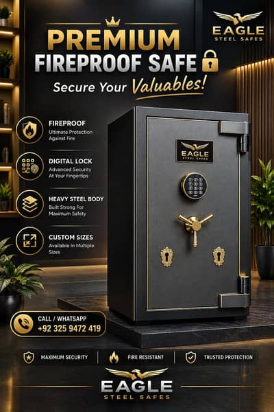 Gun Safe | Heavy Duty Steel Safe | Fireproof Digital Locker