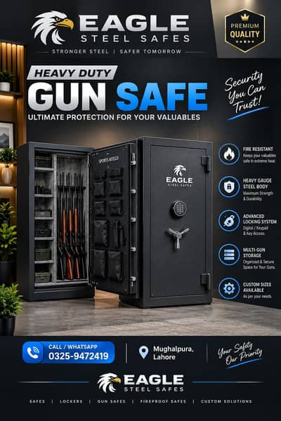 Gun Locker | Steel Gun Safe | Rifle Safe | Security Locker