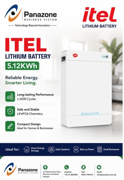 ITEL 5KW 24V Lithium-Ion Battery – Solar Backup & Energy Storage