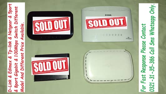 tplink netgear dlink 8port switch