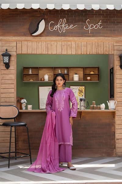 3 piece embroidery suit