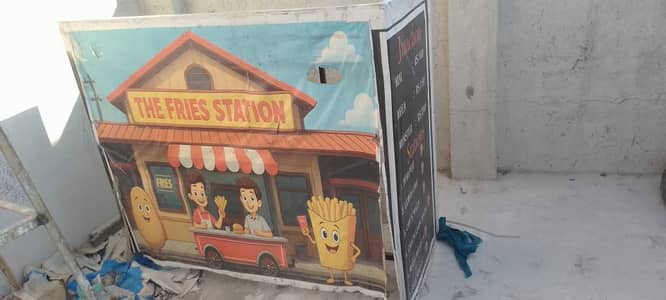 Food Stall, Food Counter, Fries Counter, Fries Stall, Fast Food Stall
